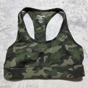 All Access Women S Olive Camo Sports Front Row Bra Racerback Workout Top Bandier